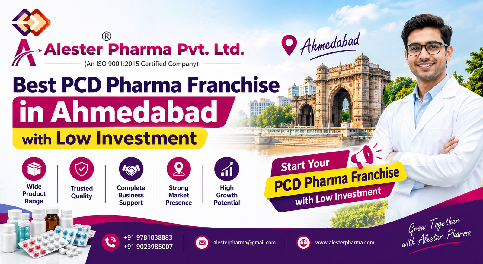 Best PCD Pharma Franchise in Ahmedabad with low Investment